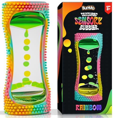 BUNMO Easter Basket Stuffers for Toddler - Liquid Motion Bubbler Sensory Toy - Gentle Fidget for Mindfulness - Toddler Easter Basket Stuffers - Colorful Bubble Fidget Timer for Desk & Travel - Rainbow | Amazon (US)