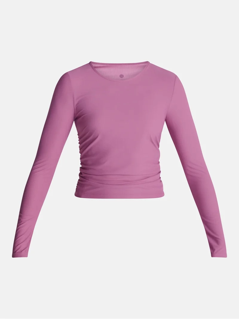 Avia Women\u2019s Side Cinch Ruched Top, Sizes XS-XXXL | Walmart (US)
