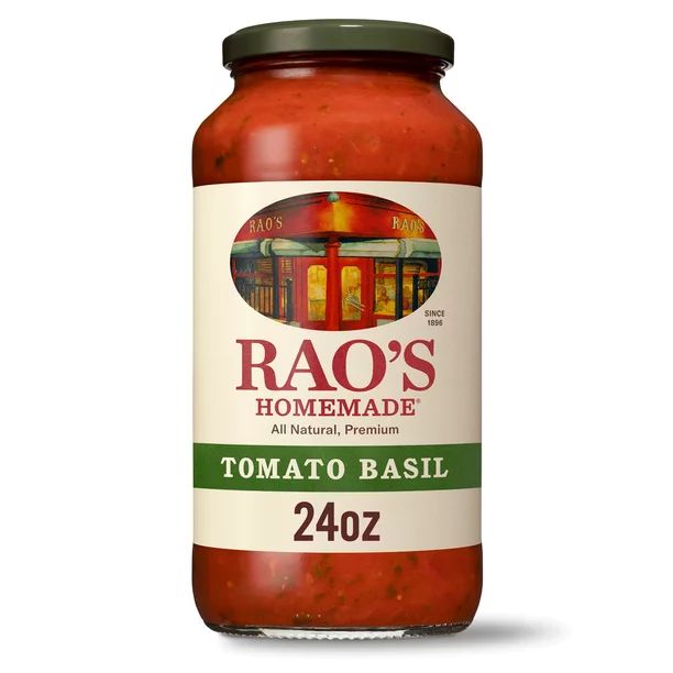 Rao's Homemade Tomato Sauce | Tomato Basil | 24 oz | Versatile Pasta Sauce | Carb Conscious, Keto... | Walmart (US)