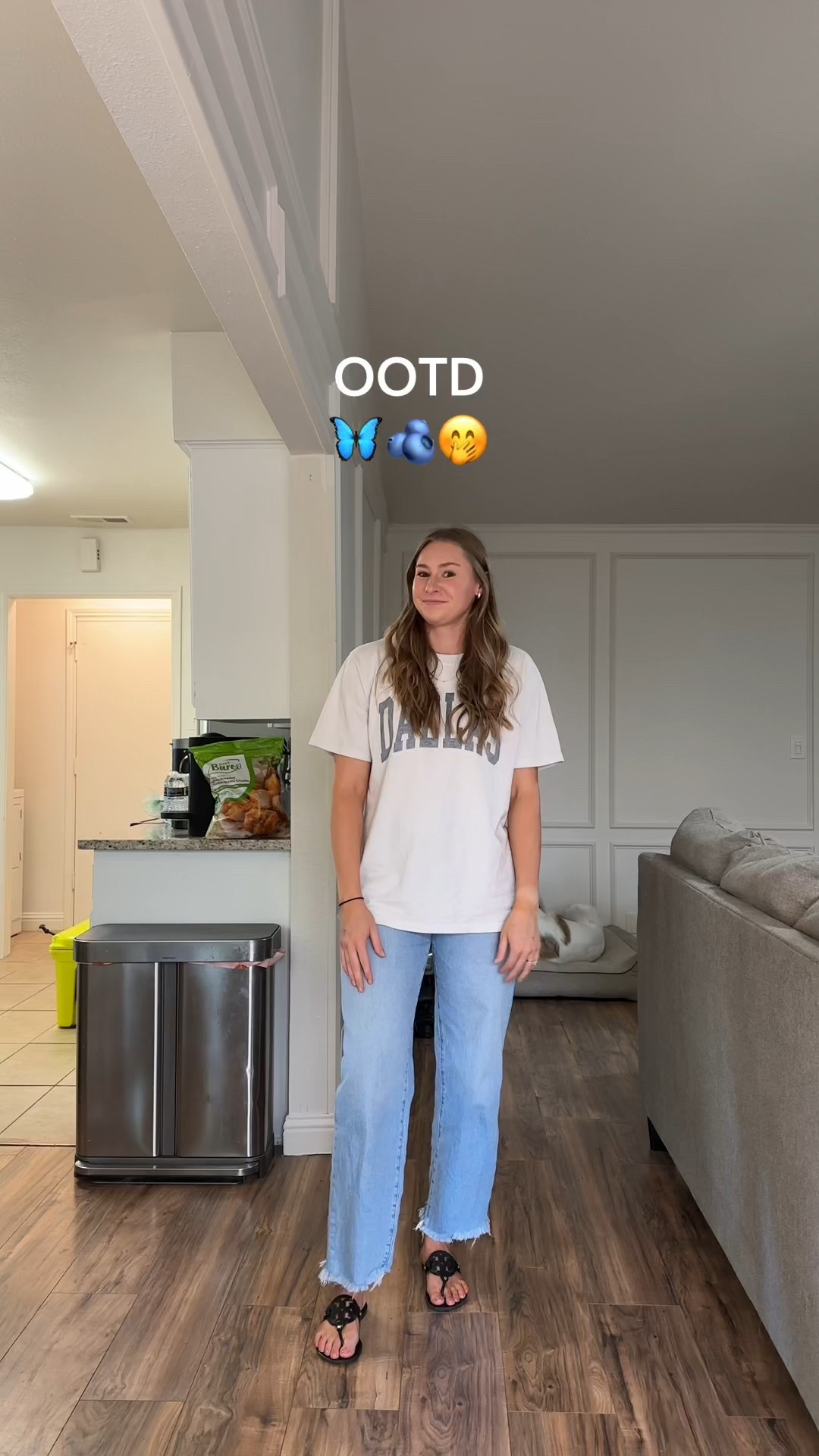 Happy Monday!!! 💗🤭

Shirt is Brandy Melville
Wearing a 27 in the jeans! 

#LTKStyleTip #LTKFindsUnder100