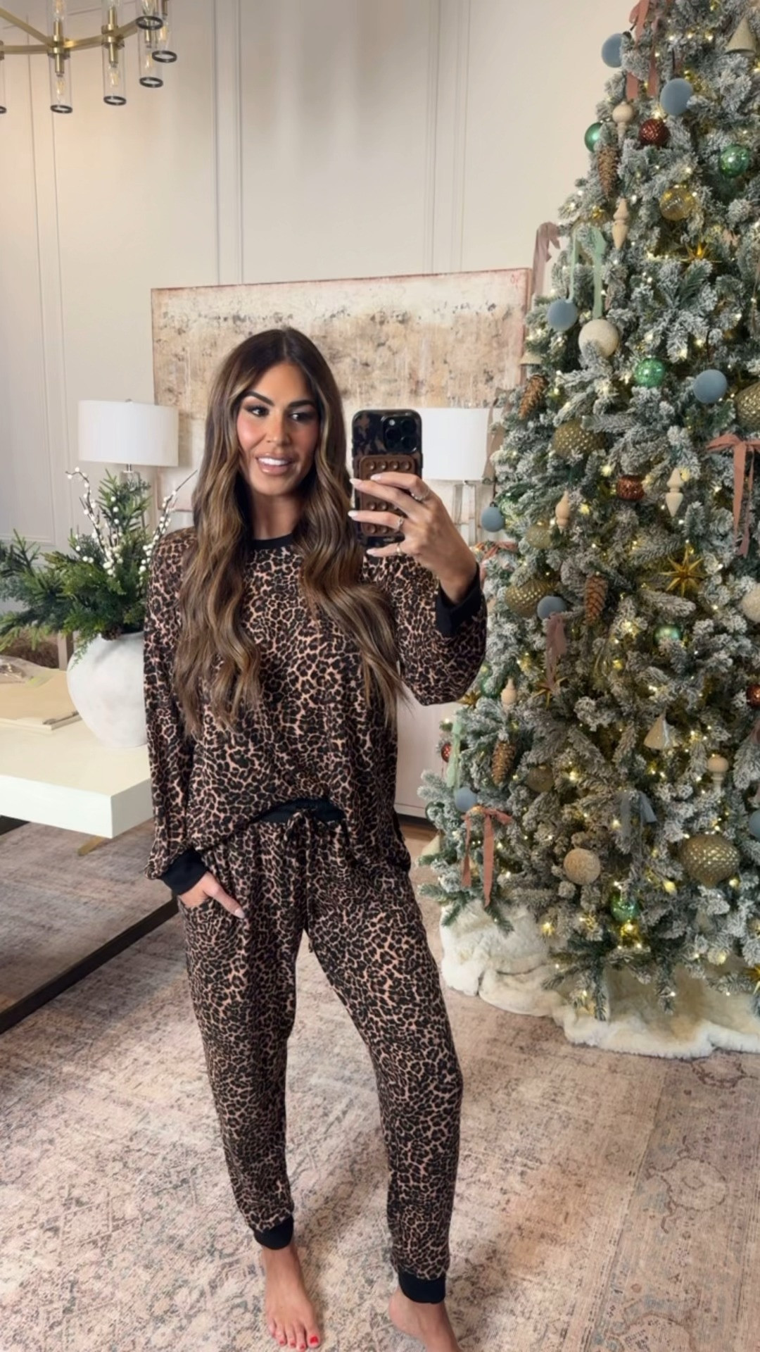 the softest PJs I own and soooo affordable! wearing a small 🤎

@walmartstyle #walmartpartner  #walmartstyle  

 