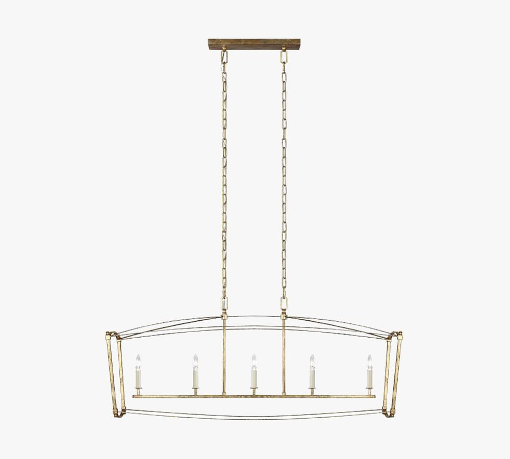 Roffe Metal Linear Chandelier | Pottery Barn (US)