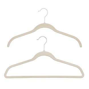 Non-Slip Velvet Suit Hangers Taupe Pkg/10
                            
                          ... | The Container Store