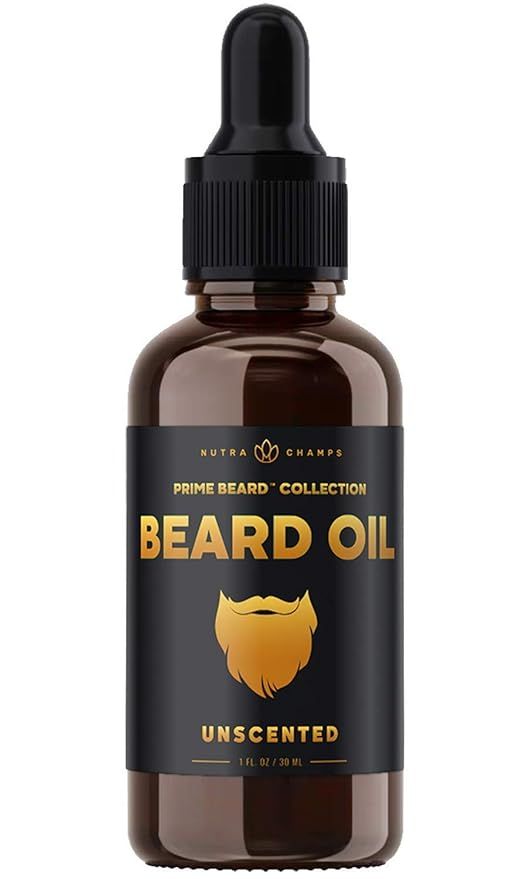 Beard Oil Conditioner - Unscented All Natural Virgin Argan, Jojoba, Grapeseed Oils & More for Bea... | Amazon (US)