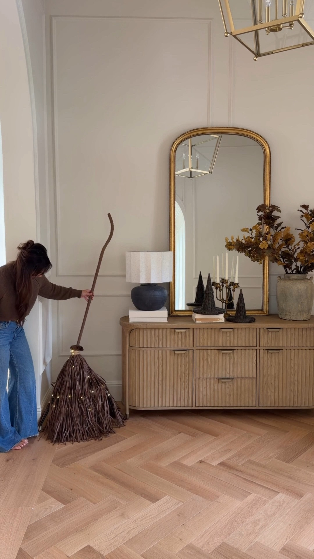 Proof that Halloween decor can be spooky AND sophisticated. 🧹✨

Give me all the rich textures, warm fall tones and whimsical little details. This witch’s broom might just be one of my favorite Halloween finds this year. 🤎🍂

#LTKSeasonal #LTKHome