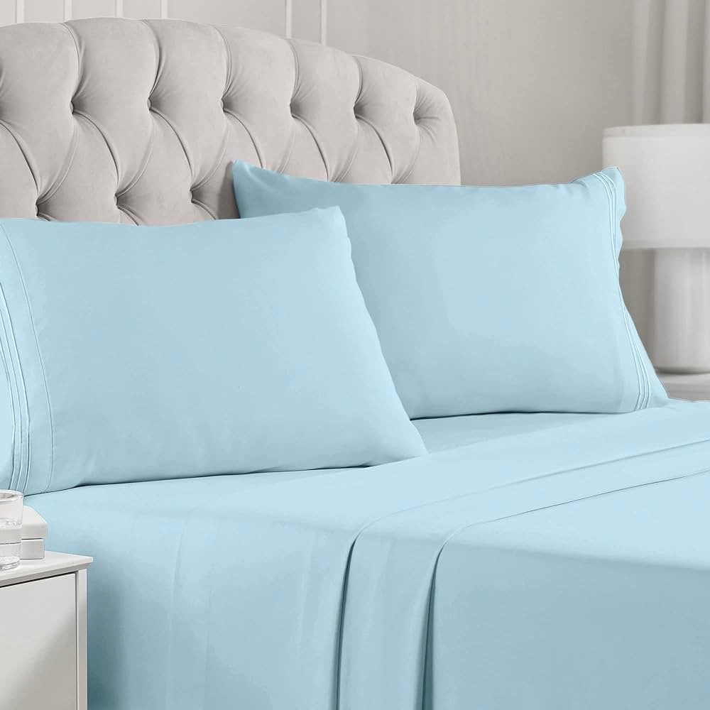 Mellanni King Size Sheets - 4 Piece Iconic Collection Bedding Sheets & Pillowcases - Luxury, Extr... | Amazon (US)