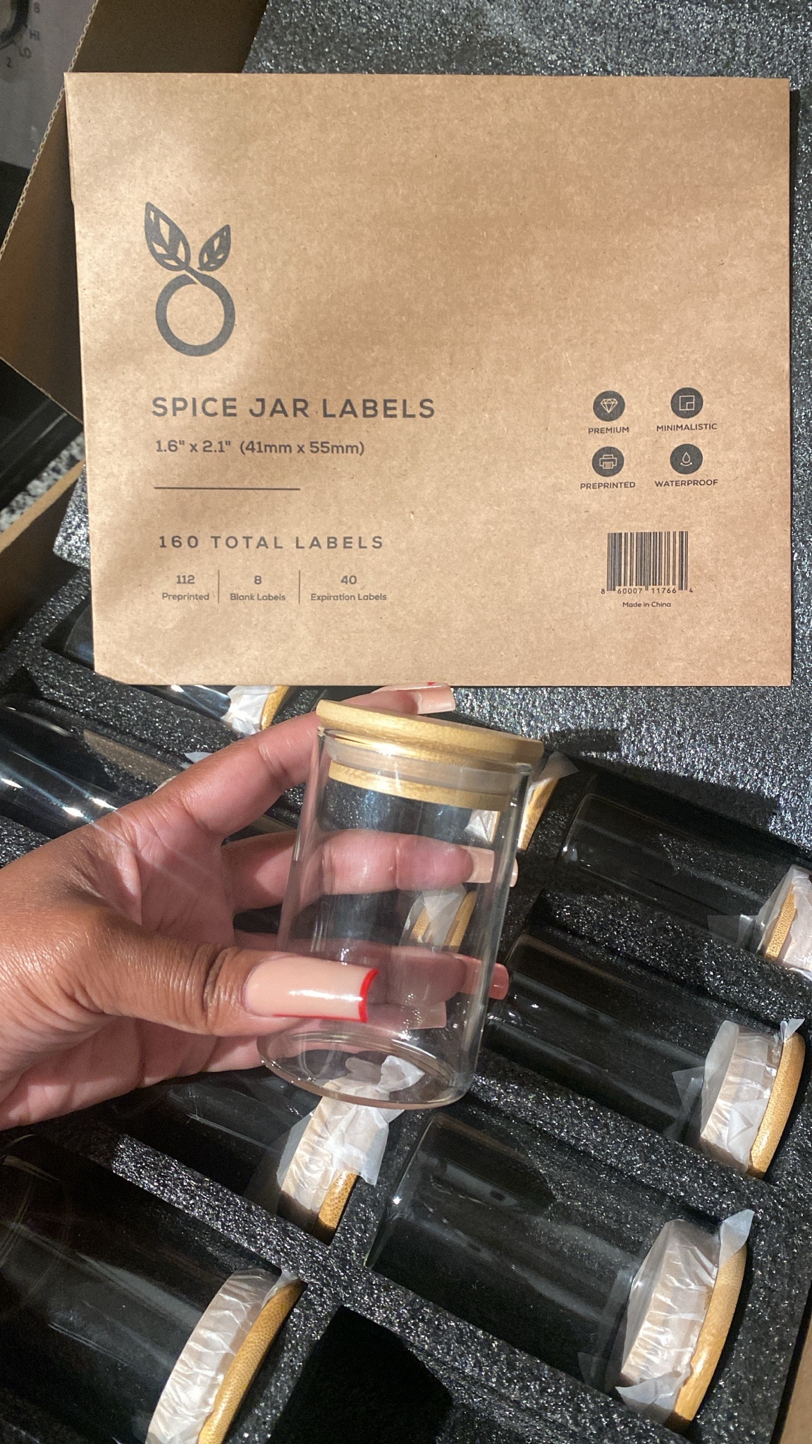 Glass spice jars/canisters! Kitchen organization. Home organization. 

#LTKfindsunder50 #LTKhome