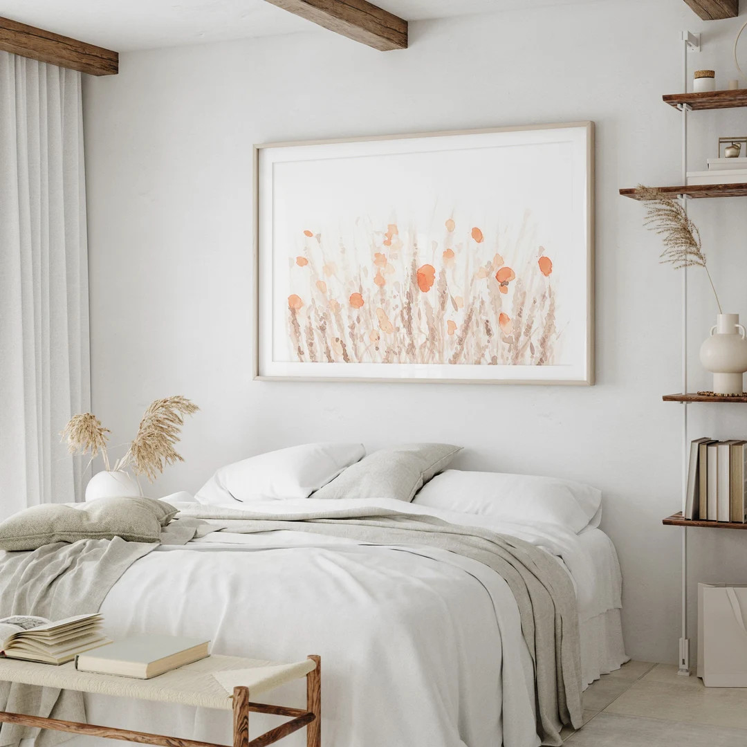 Pastel Wildflowers Prints, Watercolor Printable Art Botanicals, Neutral Floral Digital Print, Blu... | Etsy (US)