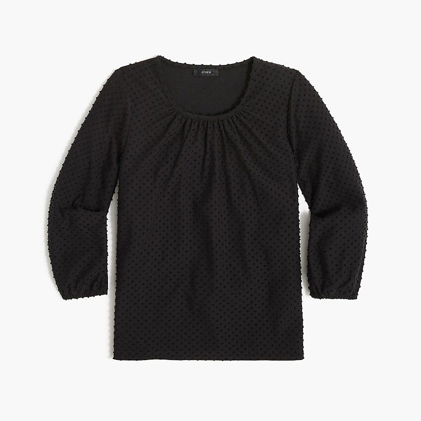 Poet-sleeve clip-dot top | J.Crew Factory