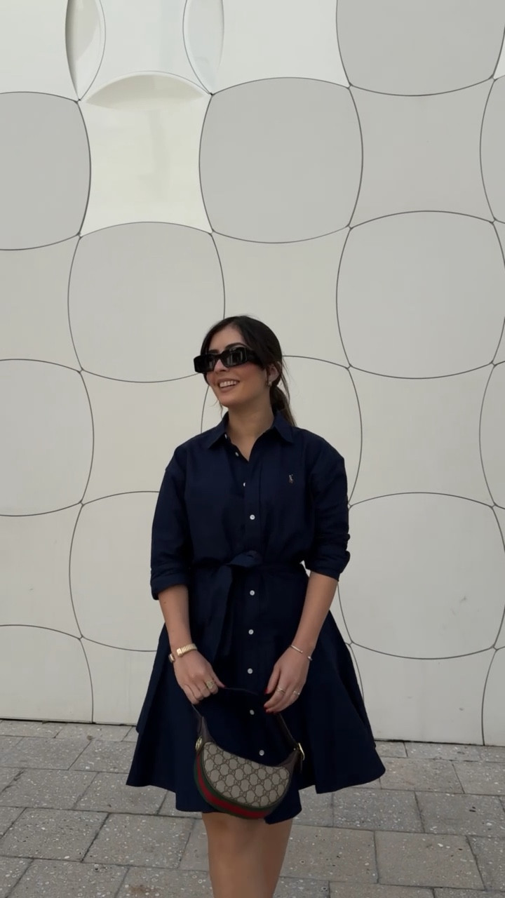 Rocking a Ralph Lauren blue shirting dress paired with chic Gucci sunglasses and the iconic Ophidia GG Gucci bag.   #SundayStroll #FashionInspo #DesignerStyle

#LTKstyletip 

#LTKVideo #LTKSeasonal
