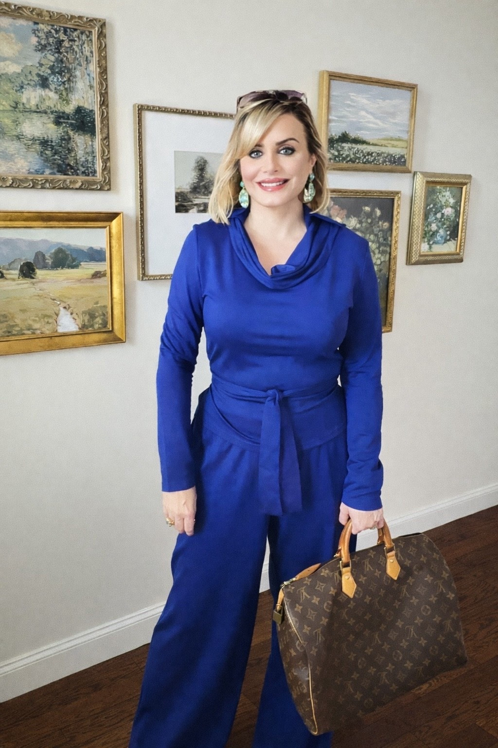 This Cobalt Blue Set is perfect for the office 💙

royal blue jumpsuit, cobalt blue jumpsuit, blue wide leg jumpsuit, long sleeve jumpsuit, belted jumpsuit, workwear jumpsuit, polished work outfit, office ready outfit, chic workwear style, elevated everyday outfit, classic style outfit, timeless fashion outfit, sophisticated outfit idea, elegant everyday style, over 40 style outfit, flattering jumpsuit outfit, wide leg pant outfit, monochrome blue outfit, minimal chic outfit, modern classic outfit, effortless polished look, refined everyday style, business casual outfit, smart casual outfit, fall work outfit, spring work outfit, classic feminine style, chic professional outfit, timeless wardrobe piece, put together outfit

#LTKootd #LTKdayinmylife #LTKWorkwear