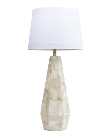 37in Alabaster Hexagon Lamp | TJ Maxx