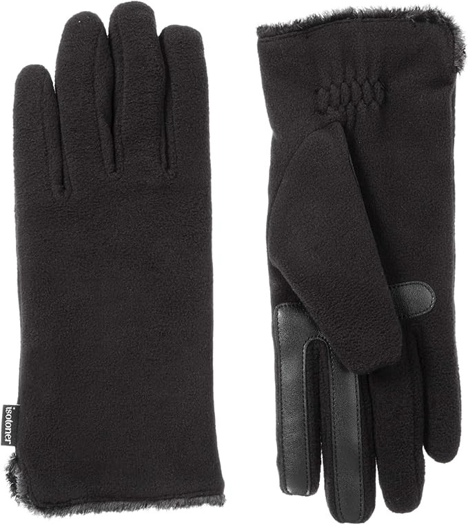 isotoner womens Stretch Fleece Gloves With Microluxe Lining and Smart Touch Technology | Amazon (US)