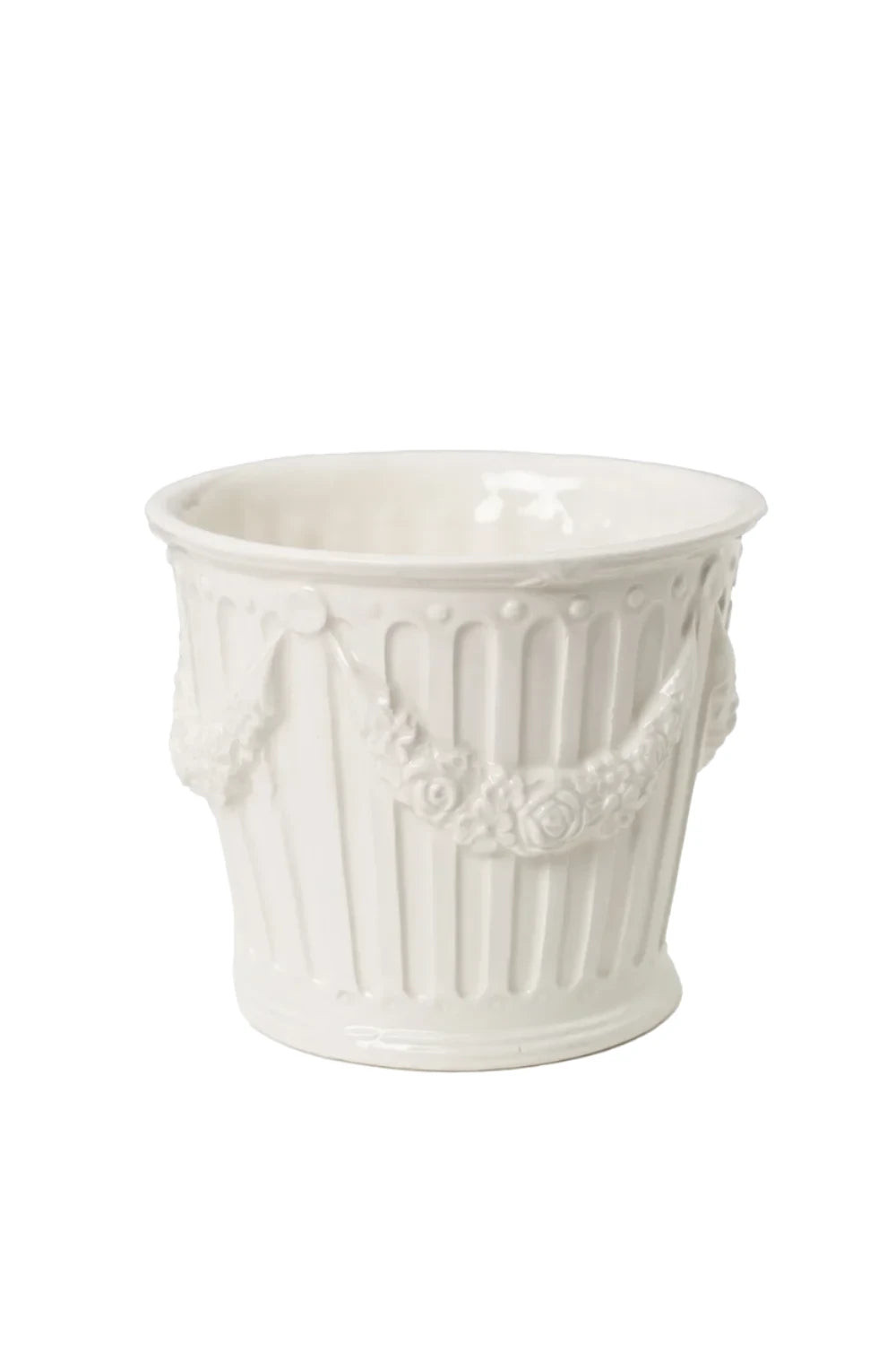 Garland Decor Cream Cachepot, Small | Gorgeous Living