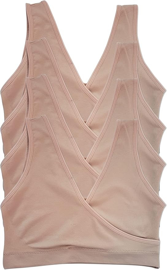 Caramel Cantina 4 Pack Nursing Maternity Women’s Sleep Comfort Bralette Bra | Amazon (US)