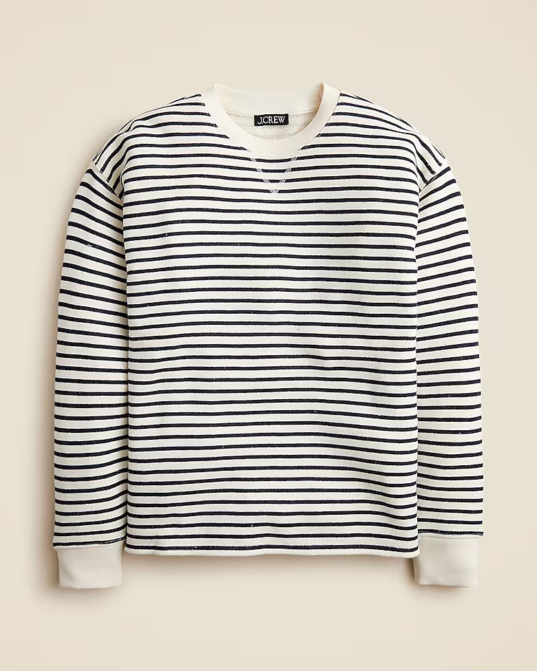Heritage terry relaxed crewneck sweatshirt | J. Crew US