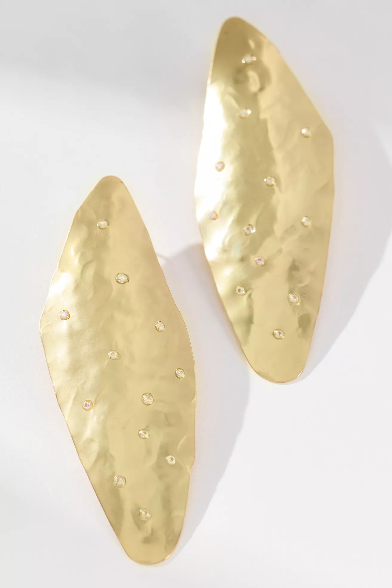 Mod Hammered Drop Earrings | Anthropologie (US)