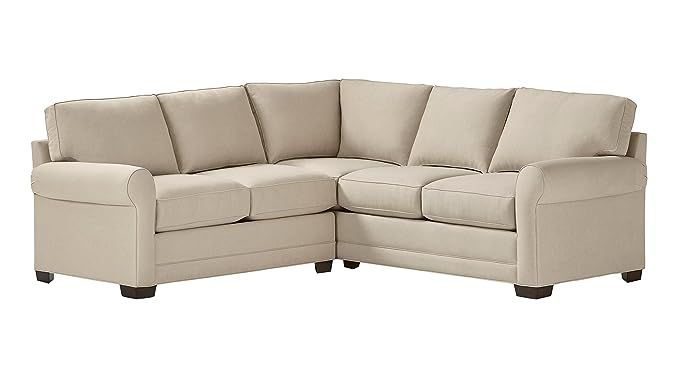 Stone & Beam Kristin Performance Fabric Sectional Sofa Couch, 93"W, Sand | Amazon (US)