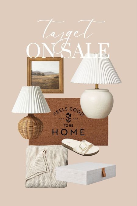 So many great sales at Target right now! #studiomcgee #tablelamp #doormat #porch #casaluna #bedding #hearthandhand 