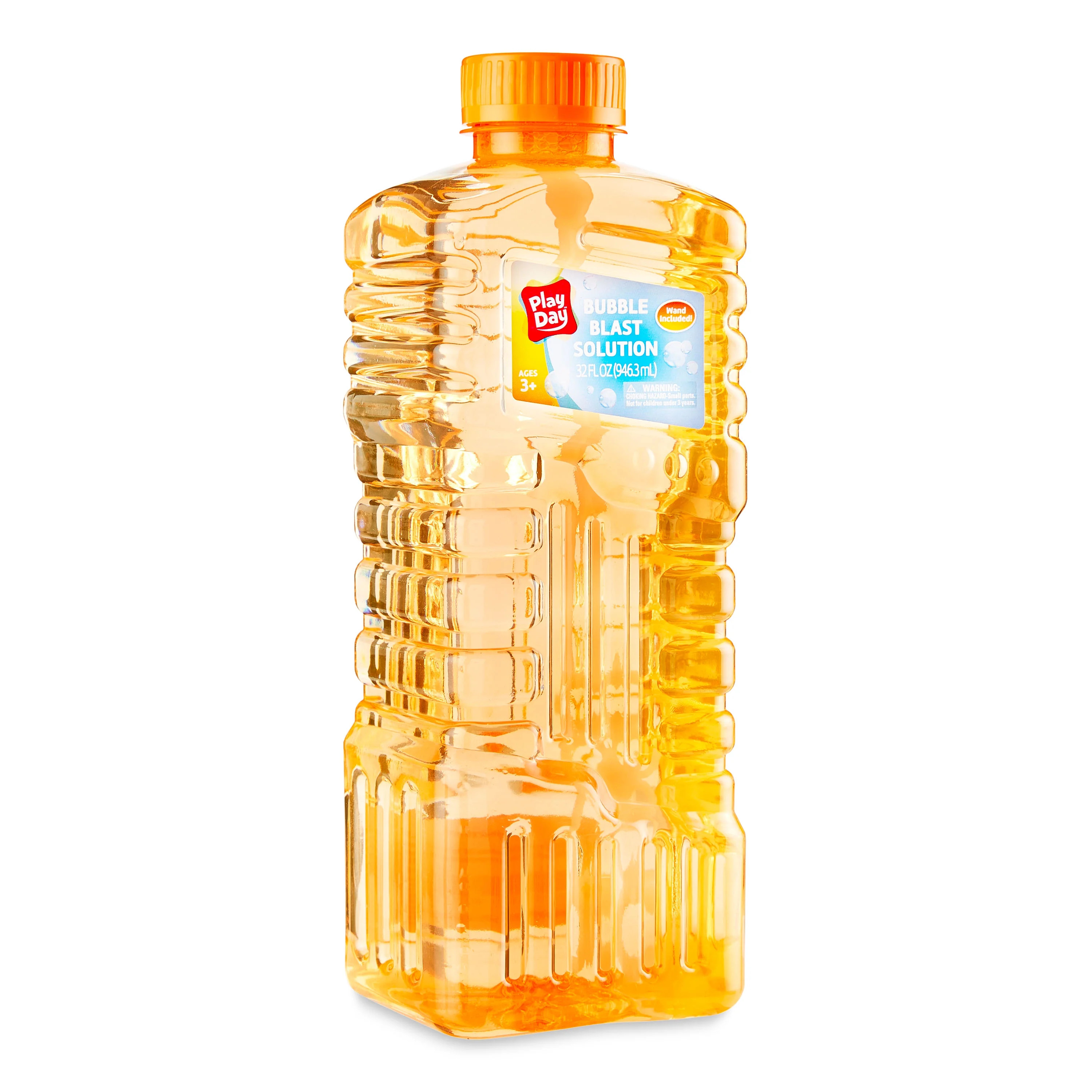Play Day Bubble Blast Solution, 32 fl oz Bottle, Orange - Walmart.com | Walmart (US)