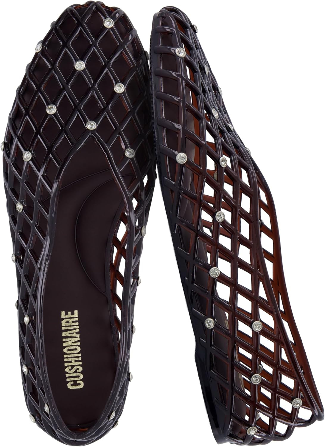 CUSHIONAIRE Sweets Ballet Jelly Flats for Women with Crystal Details | Amazon (US)