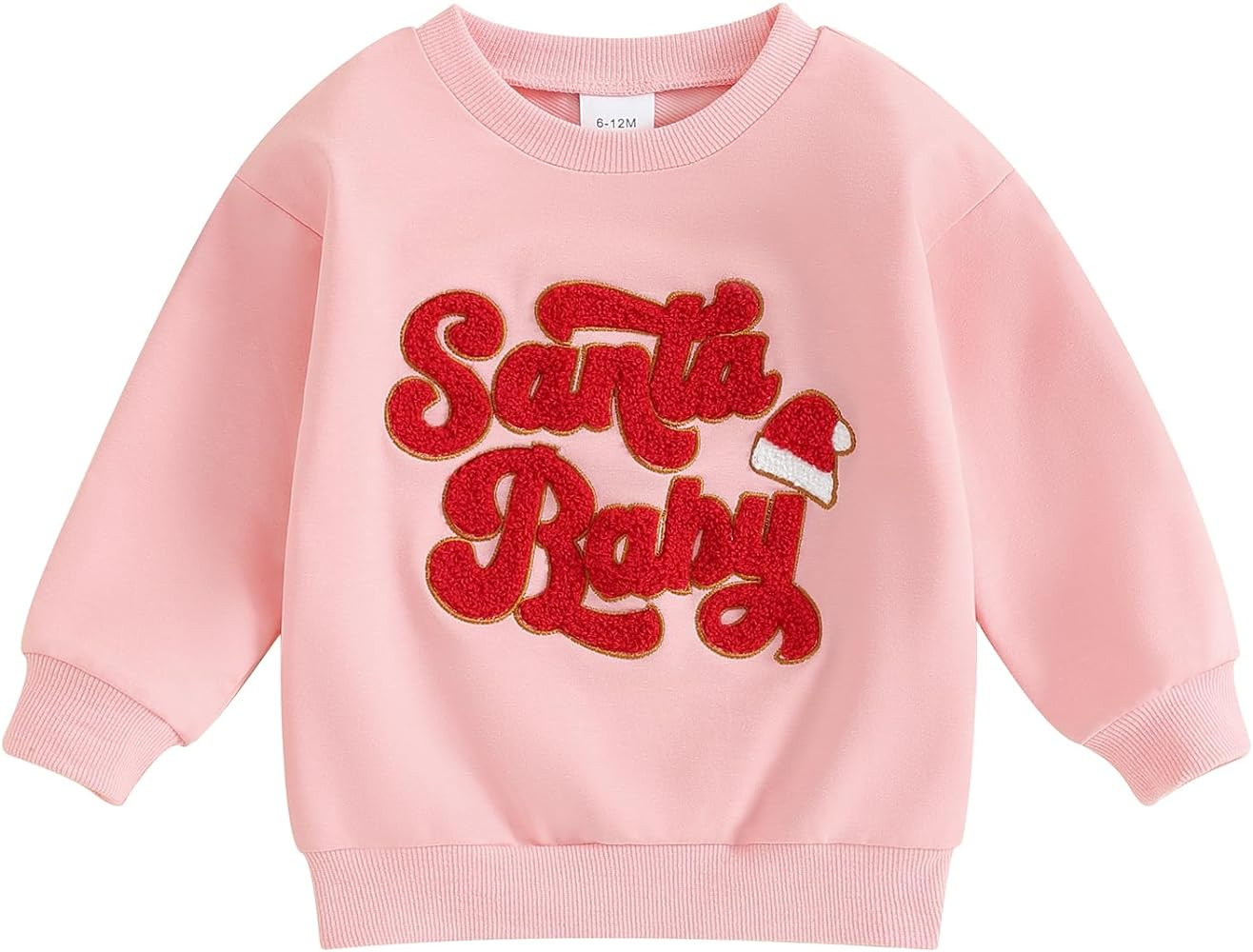 Hnyenmcko Toddler Baby Boy Girl Christmas Outfit Santa Long Sleeve Crewneck Sweatshirt Pullover Tops | Amazon (US)