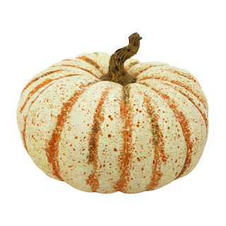 14" Cream & Orange Decorative Princess Pumpkin by Ashland® | Michaels Stores