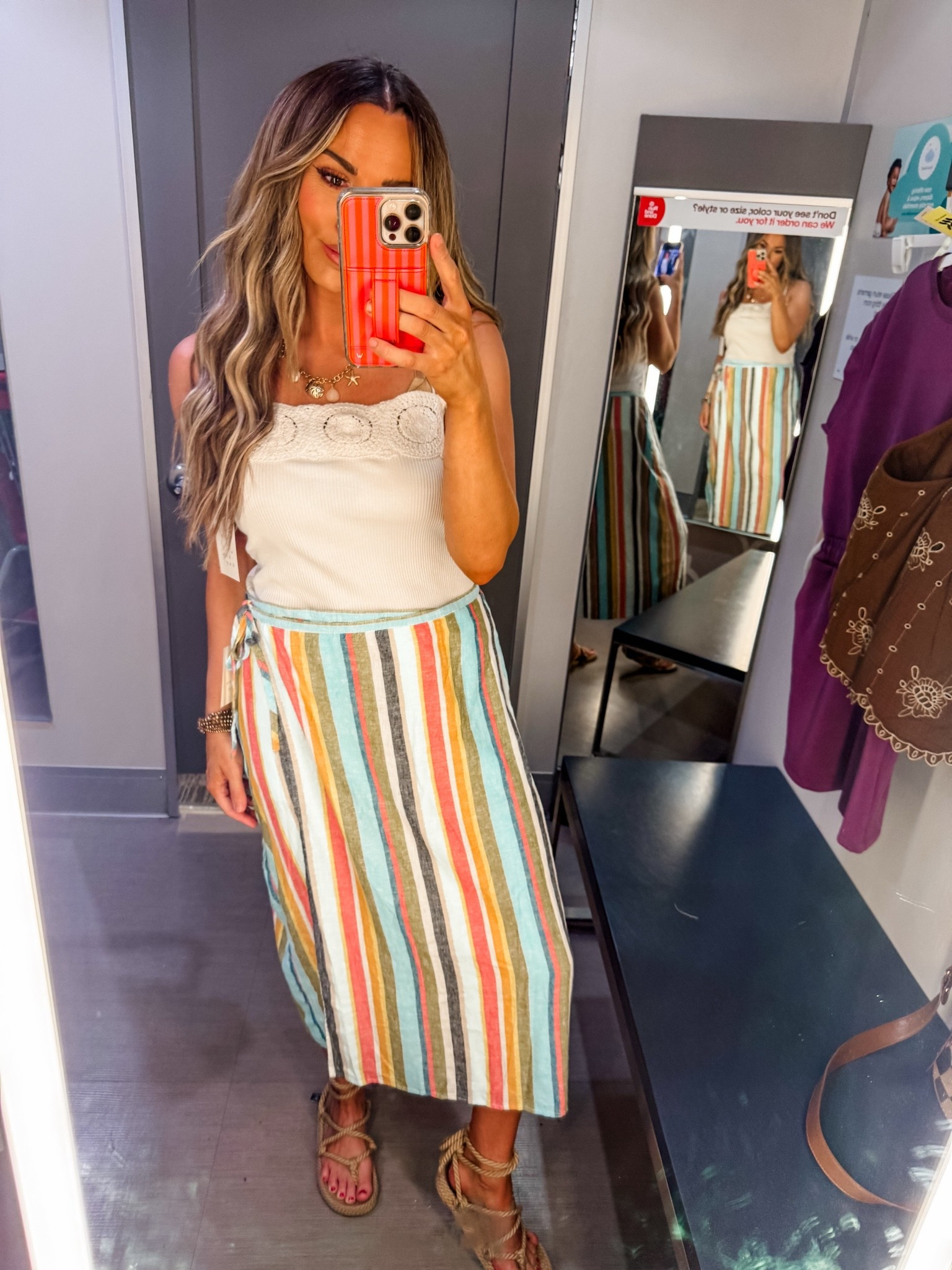 Target outfit idea 
Wrap skirt size medium
Top size medium

#LTKOver40 #LTKSaleAlert #LTKSeasonal