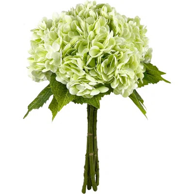Light Green Artificial Hydrangea Flowers, 5 Pcs Fake Hydrangea Silk Flowers | Wayfair Professional