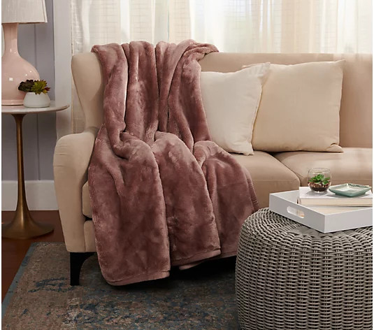Berkshire Blanket 60"x70" Velvet Soft Supreme Solid Throw | QVC
