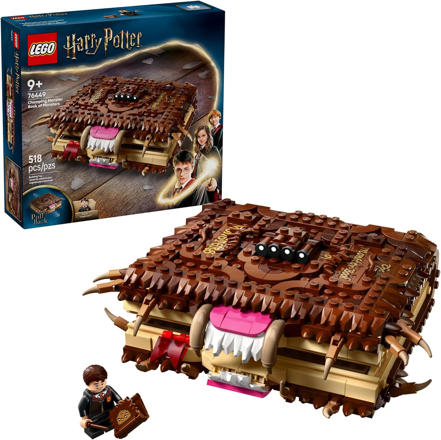 LEGO Harry Potter Chomping Monster Book of Monsters Kids Toy - Pretend Play Set for Boys and Girl... | Amazon (US)