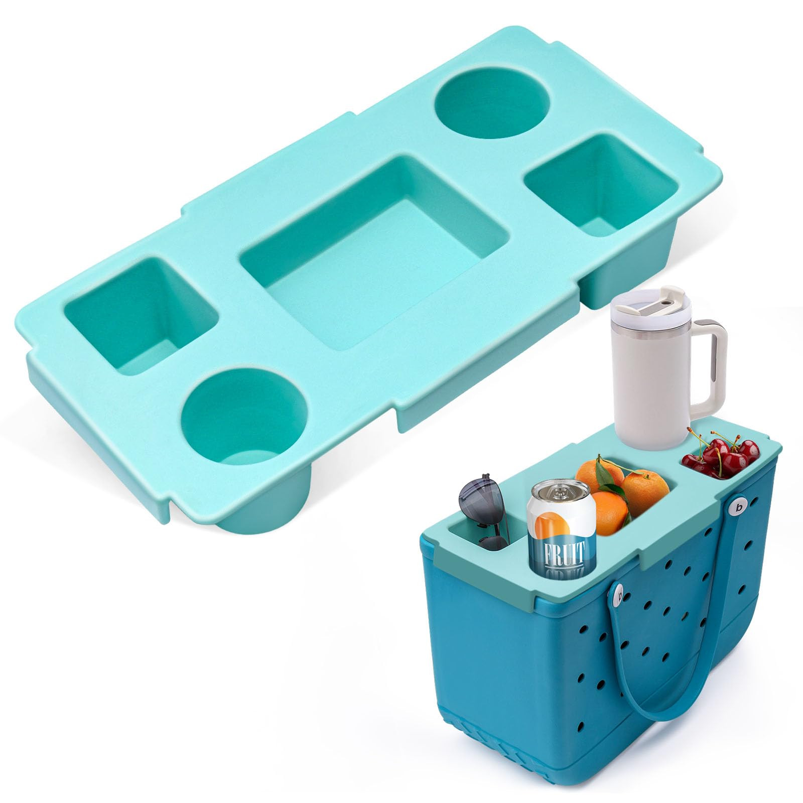 Organizer Tray Top for Bogg Bag X-Large - Cup Holder & Snack Tray Topper - Fit for Stanley Cup - ... | Amazon (US)