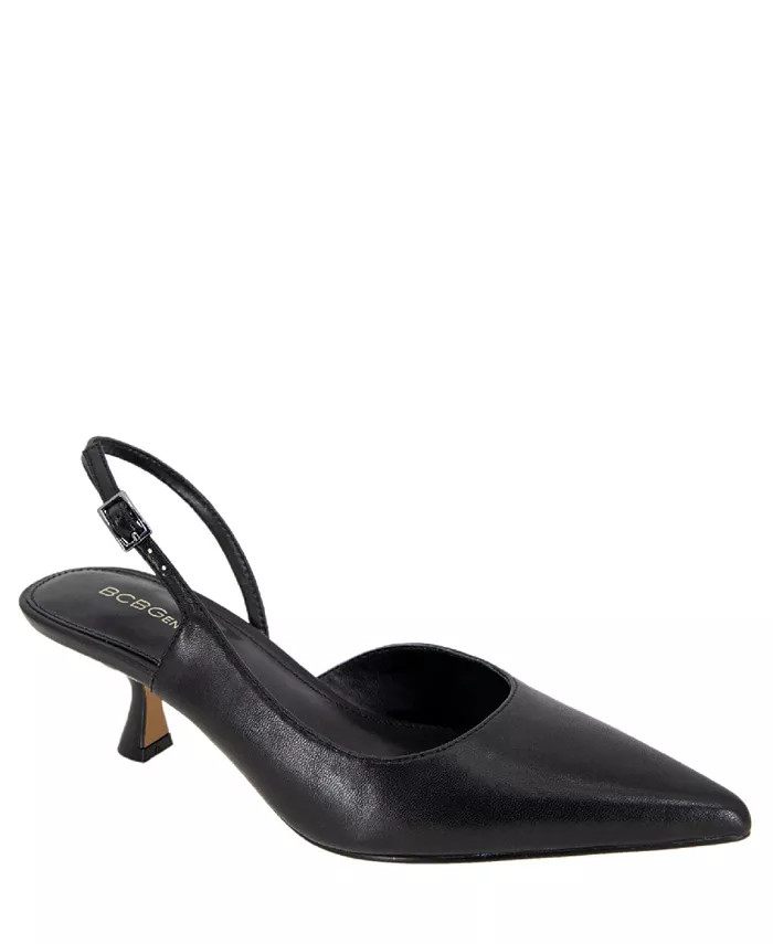 Women's Kittie Kitten Heel Sling Back Pumps | Macy's