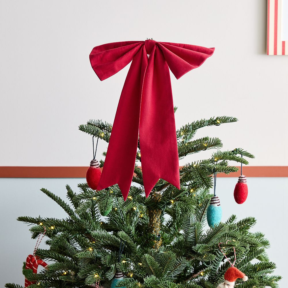 Velvet Bow Tree Topper &amp; Wall Décor | West Elm (US)