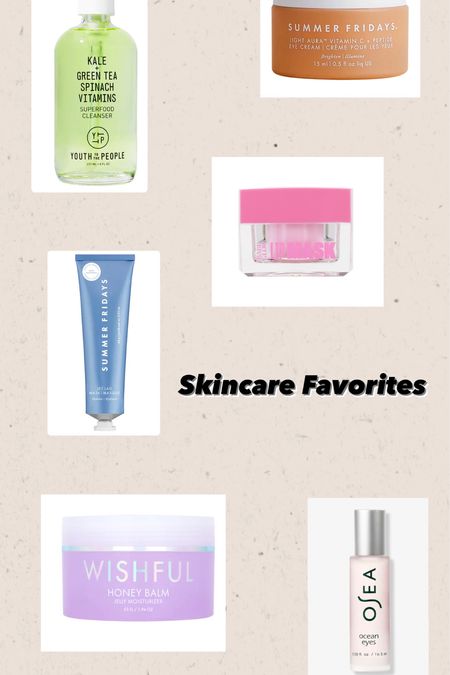 Skincare Favorites 

#skincare #sephora #ulta #summerfridays #cleanser #eyecream 

#LTKbeauty #LTKunder100
