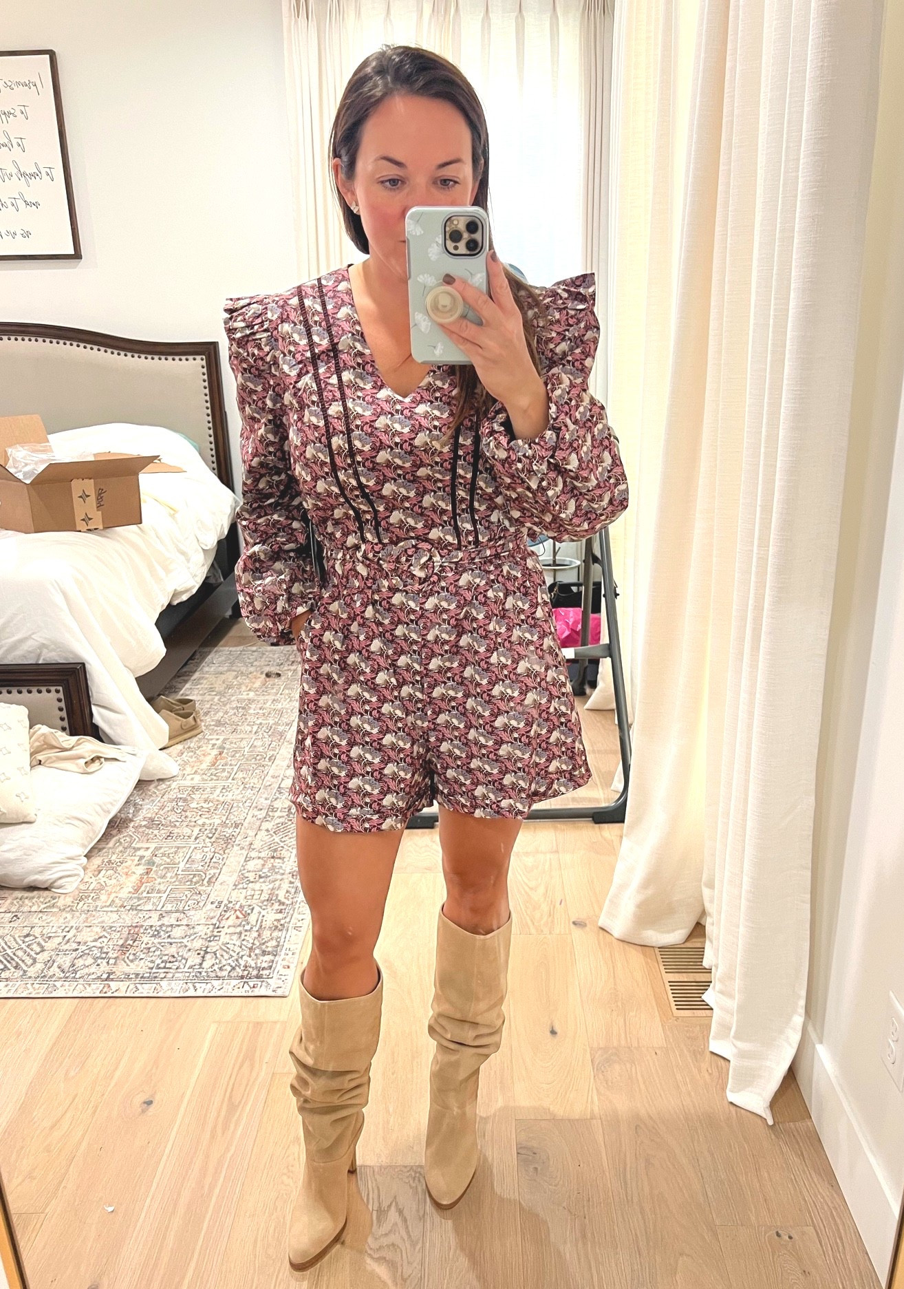 Holiday outfit. Thanksgiving outfit. Family photos outfit. Slouchy boots outfit. 

#LTKSeasonal #LTKHoliday