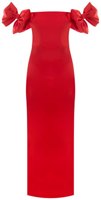 B Darlin Juniors' Bow-Trim Off-The-Shoulder Gown - Macy's | Macy's