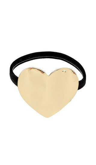 Heart Hair Tie in Gold Tiara | Revolve Clothing (Global)