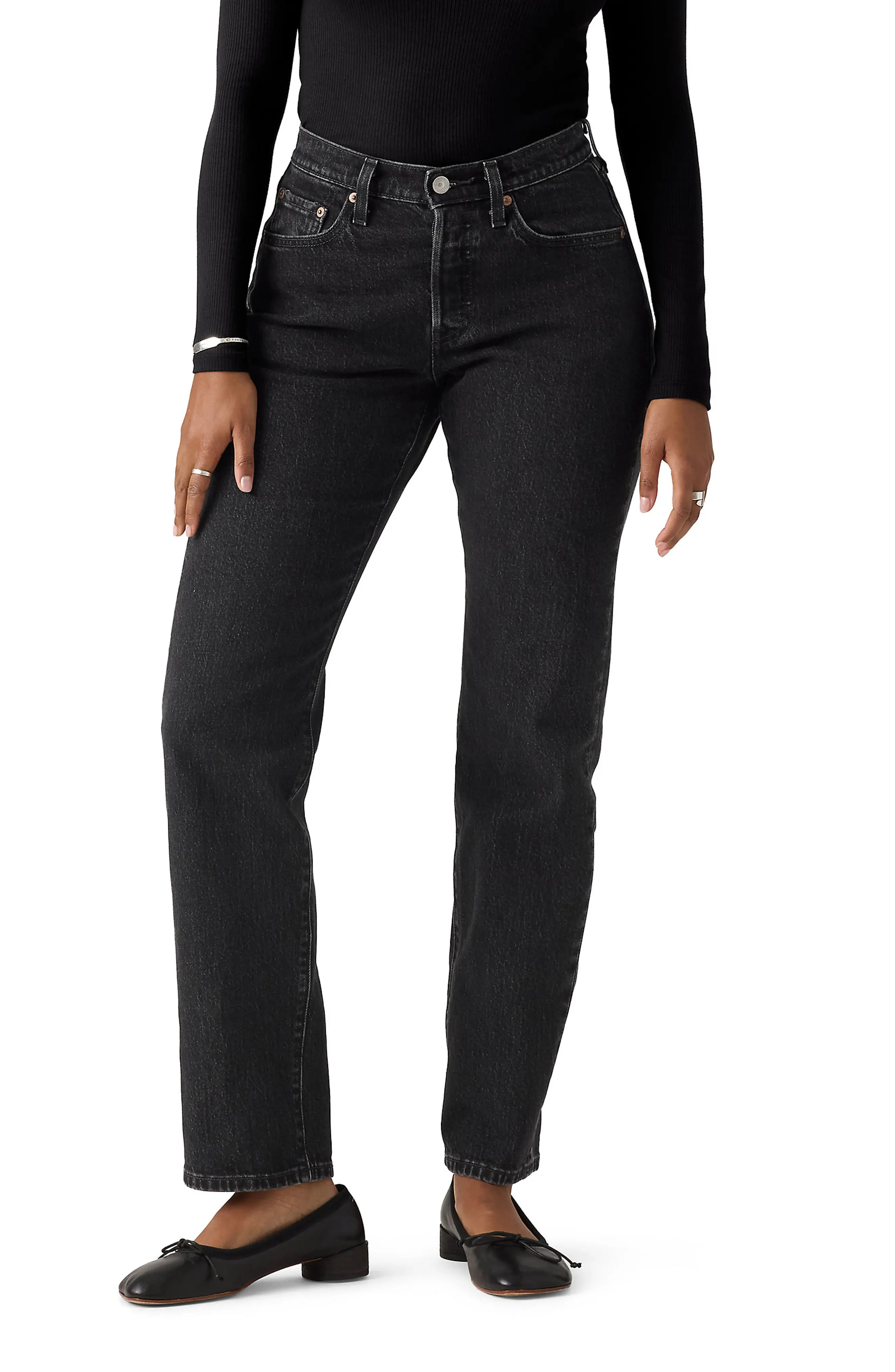 Levi's 501® Curve High Waist Straight Leg Jeans in Memories Of You Ndp at Nordstrom Rack, Size 30 X 30 | Nordstrom Rack