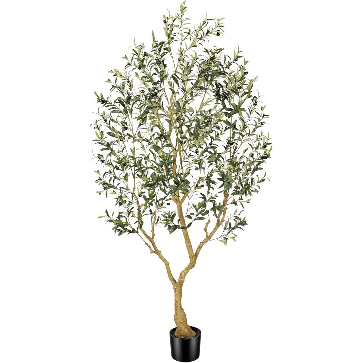 Faux Olive Tree with Natural Fruits, Lifelike Artificial Olive Plant for Home Decor | Wayfair North America