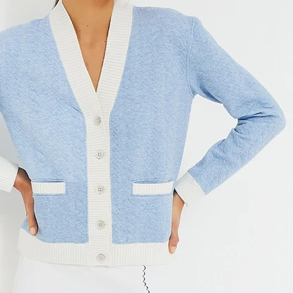 Light Blue Cable Charley Cardigan | Tuckernuck (US)