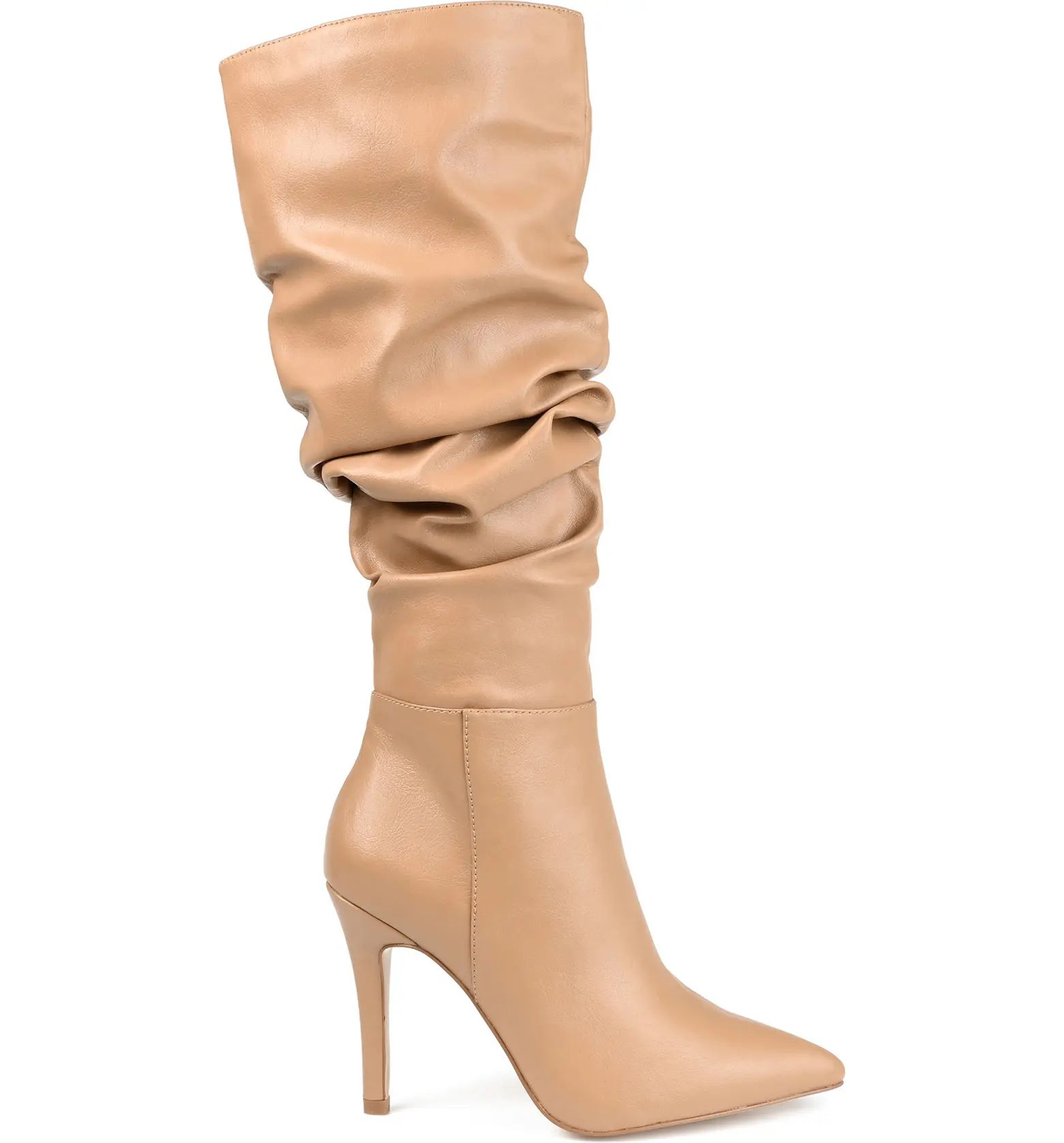 Sarie Ruched Shaft Pointed Toe Stiletto Boot - Wide Calf (Women) | Nordstrom Rack