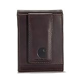Front Pocket Wallets, Durable Canvas or Leather Wallet With & Without Money Clip | Amazon (US)