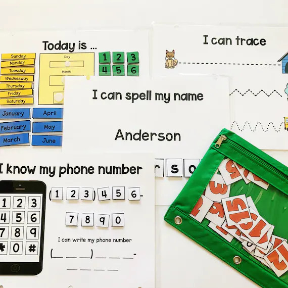 Prek/kinder Activity Binder Preschool Learning Binder - Etsy | Etsy (US)