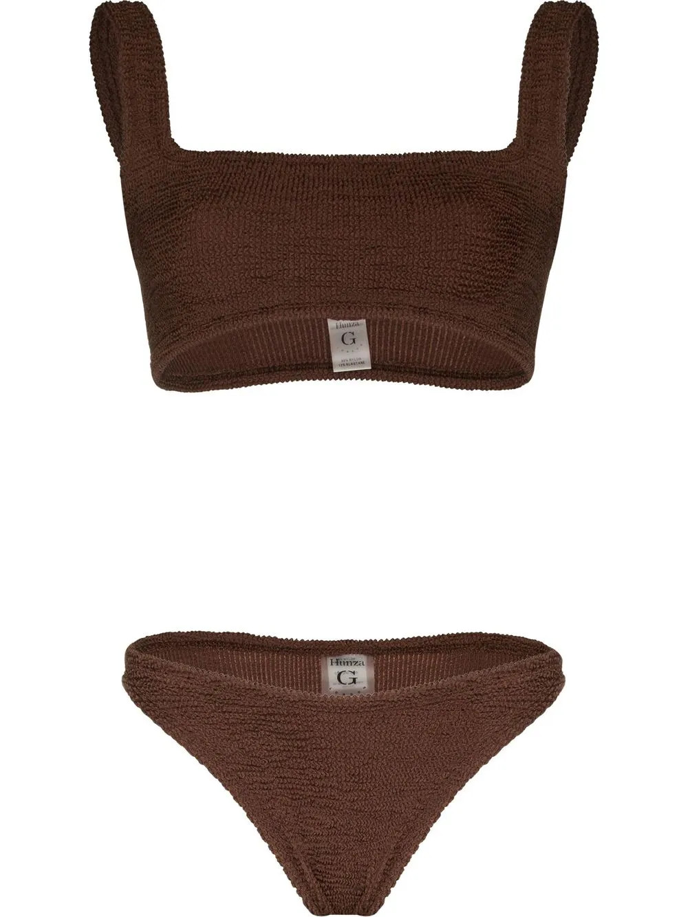Hunza G Xandra Crinkled Bikini - Farfetch | Farfetch Global