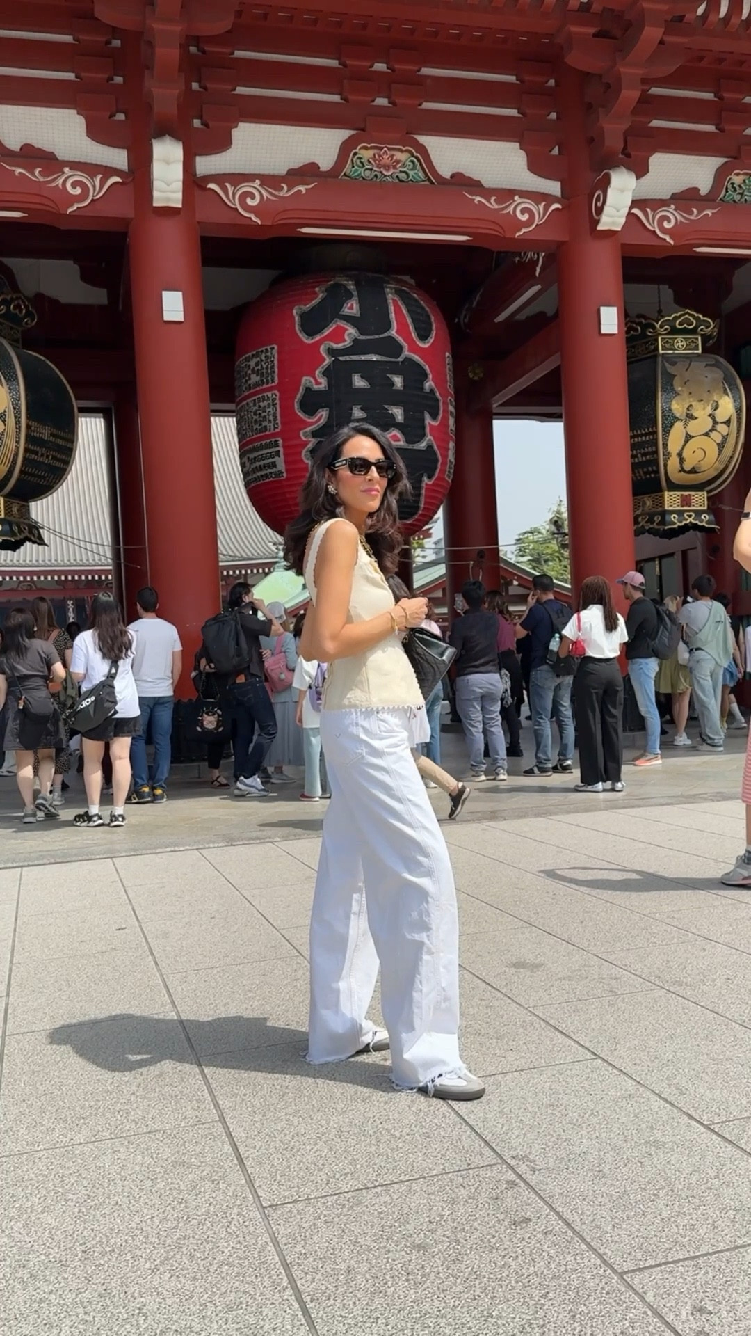 Day 1 casual and VERY comfortable outfit for Tokyo! Jeans are TTS but I sized up to a 26 for a slouchy fit.
Top size 0
Jacket XS