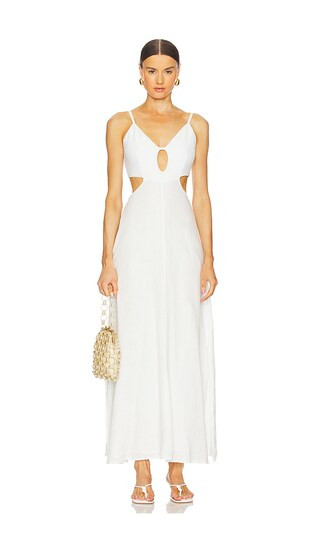 Joyful Long Dress in White | Revolve Clothing (Global)