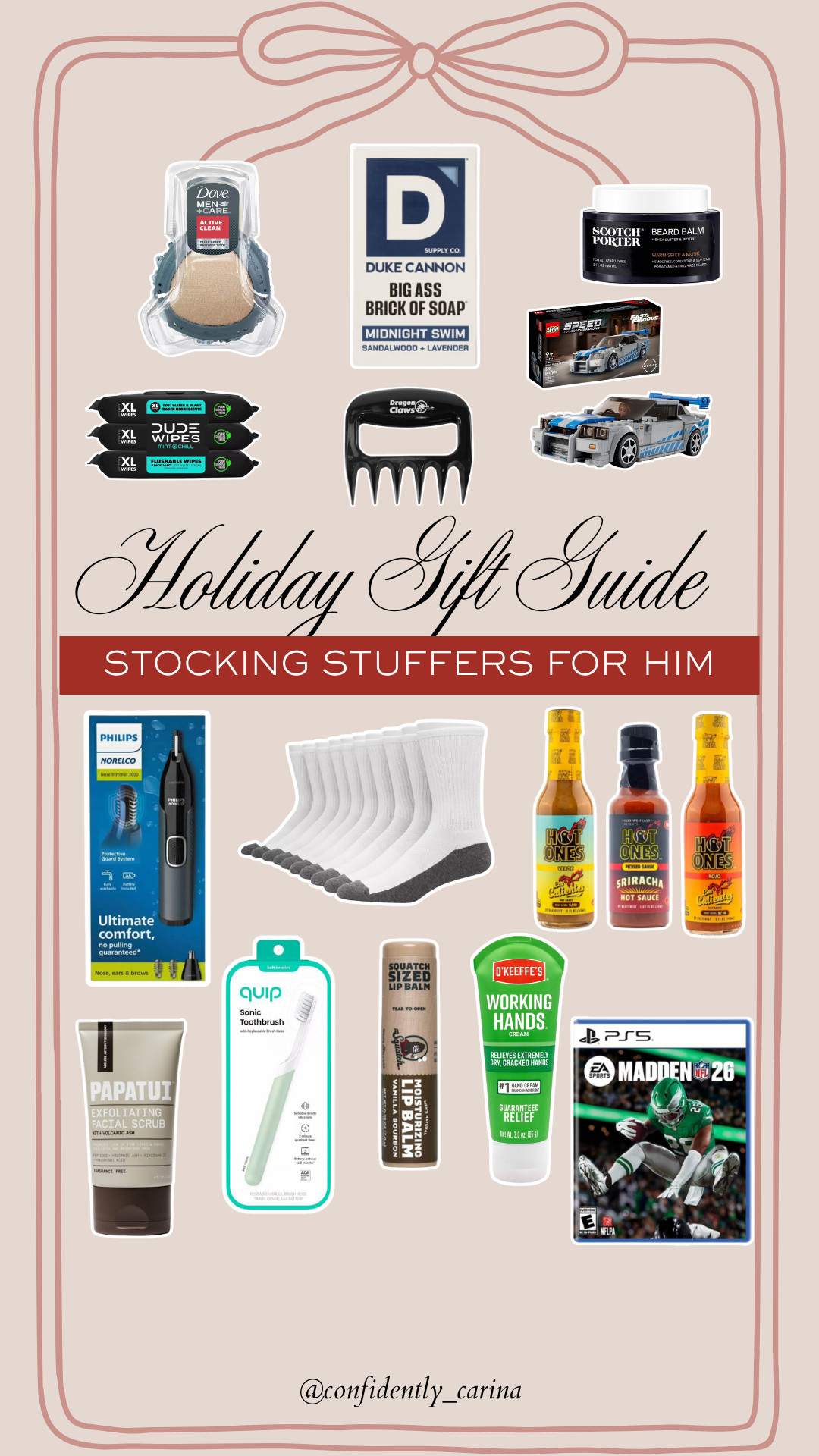 Some fun and also some practical stocking stuffers for him! ❤️

stocking stuffers, stocking, gifts for him, gifts for guys 

 #LTKCyberWeek #LTKGiftGuide #LTKHoliday