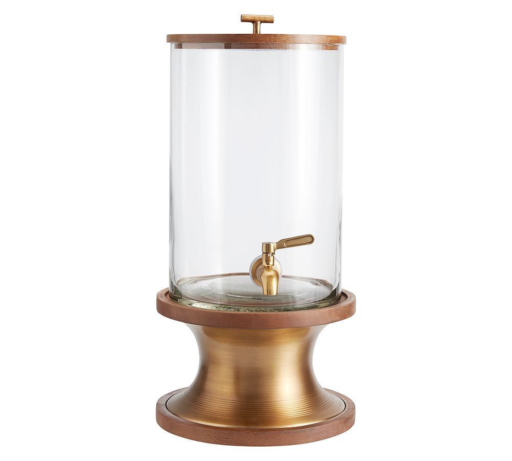 Bleecker Mango Wood Drink Dispenser | Pottery Barn (US)