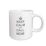 3dRose Keep Calm and Call Mom Mug, 11 oz, Ceramic | Amazon (US)